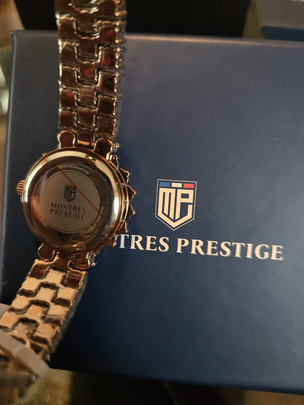 MPW-0226 Montres Prestige By Invicta Rose Gold Crystals Women's Watch 26mm